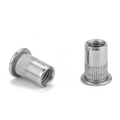 China Retail Industry China Custom Galvanized Blind Rivet Nut Countersunk Head Riveted Nuts for sale