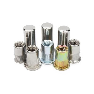 China Retail Industry China Custom Galvanized Blind Rivet Nut Countersunk Head Riveted Nuts OEM Stock Support for sale