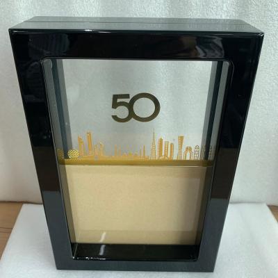 China Europe Wedding Home Decoration Craft Hourglass Art DIY Sandscape Glass Liquid Moving Sand Picture Painting for sale