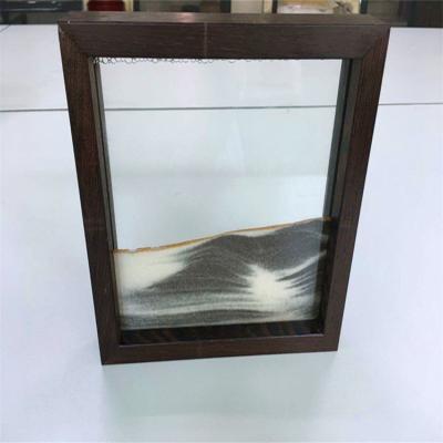 China Europe Customized Direct Selling Room Decoration 3d Quicksand Painting Desktop Movable Sand Art Painting Quicksand Painting Desktop Fall for sale