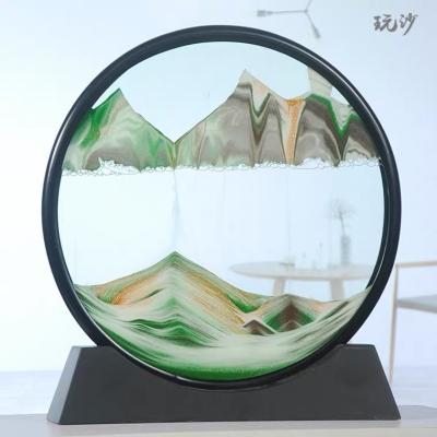 China New Europe bubble movement sand moving person falling overflowing sensory soothing picture for sale