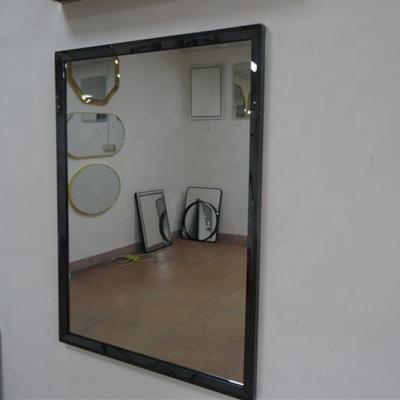 China Foshan Glass Mirror Factory Modern Shiny Stainless Steel Frame Mirror for sale