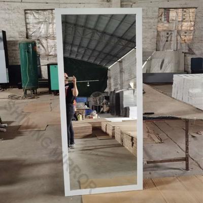 China Fit Mirror Foshan Factory Glass Mirror Full Body Modern Glossy Mirror Dressing Mirror Plastic Frame for sale