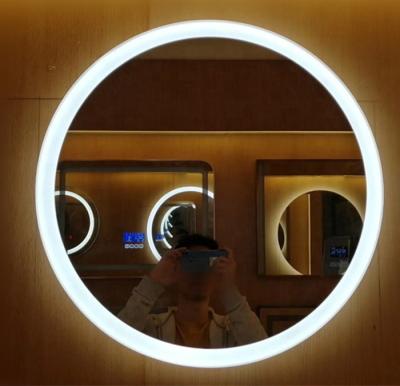 China Magnifying Led Mirror Led Mirror Light Mirror With Led Lights Around Shape With Fog Light Function for sale