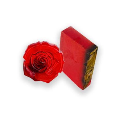 China Yoni base cleansing soap rose 120g 2022new wholesale hand carved multiple scents strawberry yoni soap for sale