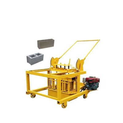 China Block making machine QMY4-45 small diesel engine portable movable block machine concrete brick block maker making machine for sale