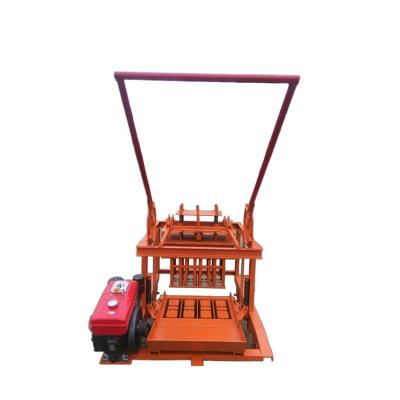 China Block Making Machine Small Diesel Engine Portable Concrete Block Making Machine , Mobile Block Machine for sale