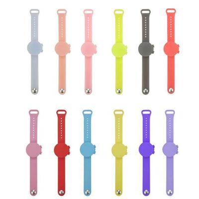 China Wristbands of public place/school/office/outdoors/etc. Alcohol Silicone Child Hand Sanitizer Wristband Dispenser Wristband Sanitizer for sale