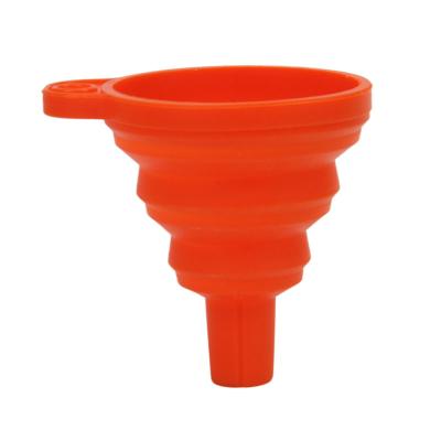 China Viable Collapsible Portable Folding Funnels Household Silicone Folding Funnel Kitchen Liquid Dispensing Tools for sale