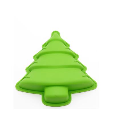 China Home Wholesale Non-Stick Christmas Tree Cake Decorating Silicone Molds For Party Cake Decorating for sale