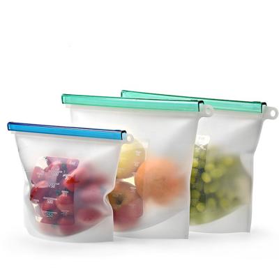 China 1000ml Microwave Viable Available No BPA Food Grade Freezer Storage Zip Lock Bag Platinum Silicone Fresh Food Bag for sale