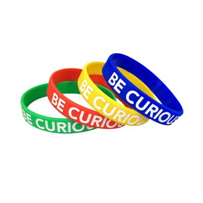 China Cheap Custom Silicone Wristband Wristband Manufacturer Silicone Wristbands Hot Selling Customized CLASSIC Silicone Rubber Wristbands for sale