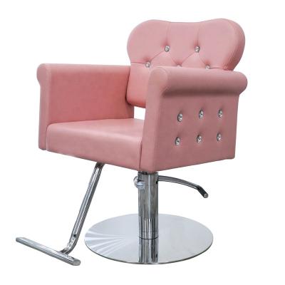 China barber shop chair/traditional pink china chairs/hair salon barber shop furniture for sale