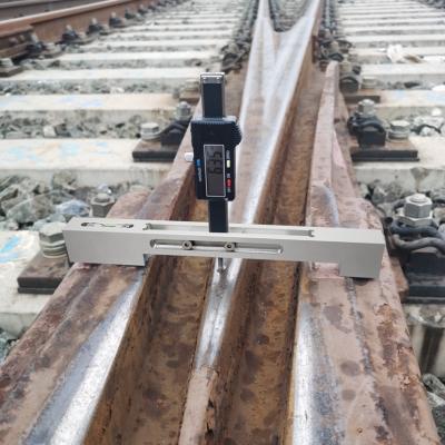 China SUS Digital Switch Rail Height Measuring Rail Crosing Depth Ruler Raiwaly Assembly Measuring Track Tools for sale