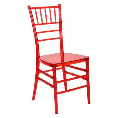 China Modern RED transparent tiffany chairs used for wedding for sale