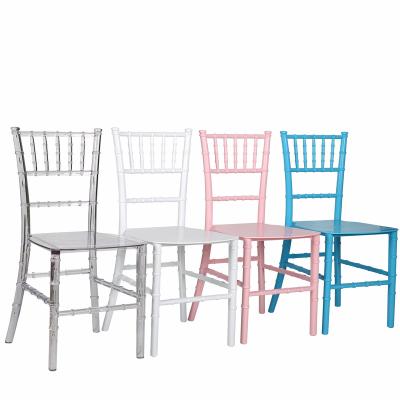 China 2021 Modern Good Quality Wholesale Cheap Resin Children Chiavari Tiffany Chair for sale