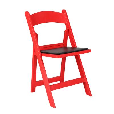 China Americana Modern Wholesale White Chair Gladiator Resin Wimbledon Chair Resin Folding Chair White Chiavari for sale