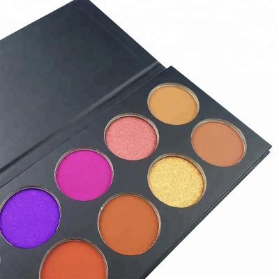 China Private Label Make Up Cosmetics no brand wholesale makeup Pressed 9 Colors Matte Shimmer Glitter and Diamond Eyeshadow for sale