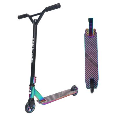 China Youth Pro Stunt Scooter Customizable Freestyle Scooter With HIC System Rainbow Plating for sale