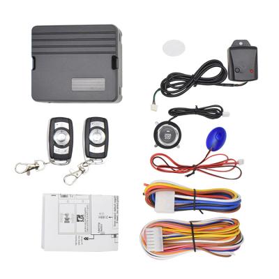 China Keyless Remote Starter Remote Control Stop Push Button Alarm System Start Engine Entry Car Alarm Auto Devices for sale