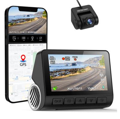 China 3 inch 1080p screen car dash cam waterproof 2022 hd for gps 4k front and car rear camera full hd gps tracker for sale