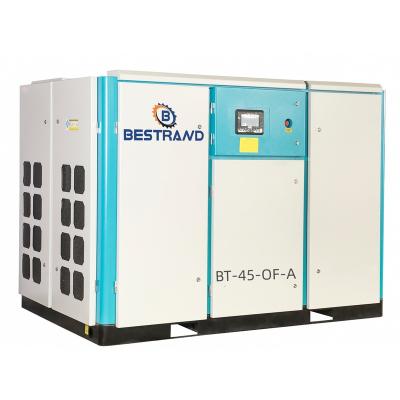 China A BESTRAND BT 45 Lubricated Oil Free Screw Air Compressor for sale