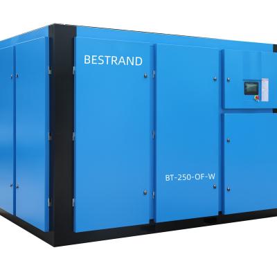 China BESTRAND BT 250 W Lubricated Oil Free Screw Air Compressor for sale