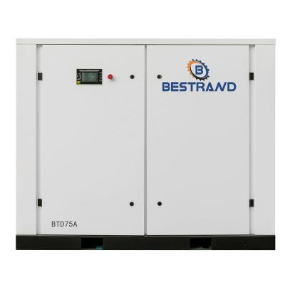 China BESTRAND Lubricated Oil-inject Screw Air Compressor BTD75A for sale