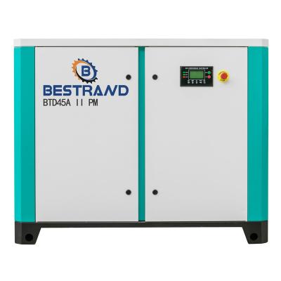 China BESTRAND Lubricated Oil-inject permanent magnet screw air compressor BTD45A II PM. for sale