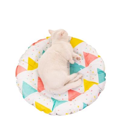 China Four Seasons Summer Sustainable Thin Ice Pad Breathable Pet Bed for sale