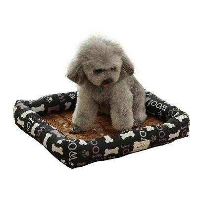 China Viable Manufacturers Supply Pet Kennel Dog Bed Mat Cat Litter Protective Dog Kennel Place Cool Cooling Nest In Summer for sale