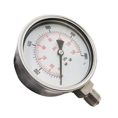 China Hydraulic Industries Songlin  Heavy Duty Repairable 304 Stainless Steel Pressure Gauge with SS Internals for sale