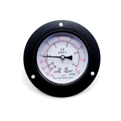 China Hydraulic Industries Vertical type Pressure Gauge for General Steam  With Front Flange for sale