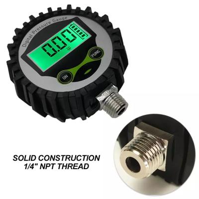 China Stainless Steel 304 SONGLIN 0~200psi NP-60 G1/4 NPT1/4 Battery Power Digital Pressure Gauge Tire pressure gauge for sale