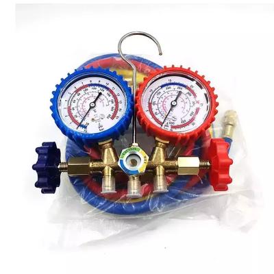 China Stainless Steel 304 SONGLIN HVAC R12 R22 R502 A/C Diagnostic Manifold Gauge Set for sale