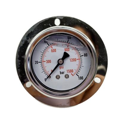 China Hydraulic Industries Manometer Glycerin Filled Pressure Gauge for sale