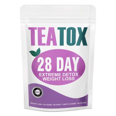 China Private Label 28 Days Teatox Cleanse Fat Burning Weight Loss Products Belly Slimming Product Detox Tea Te koop