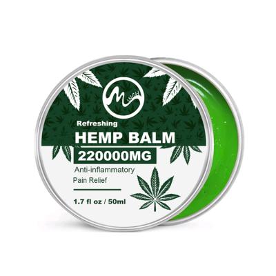 China OEM/ODM Private Custom Private Label Natural Herbal Healing Muscle Pain Relief Hemp Oil Balm 50ml for sale