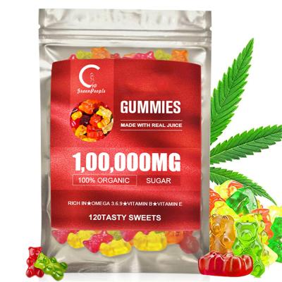 China Hot Sale Wholesale 60pcs 1000000Mg Relieve Stress Private Label Gummies Vitamin for sale