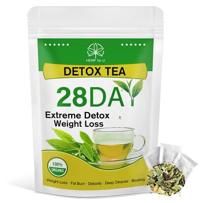 China 28Days HFU Slimming Product Speeds Weight Loss Fat Burns Oil Scraping Reduce Fat Cleans Detox Tea for sale