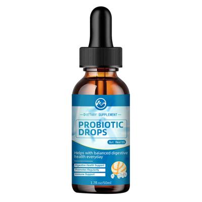 Cina Factory Custom Private Label 50ml Probiotics Gut Health Dietary Supplement Liquid Probiotic Drops in vendita