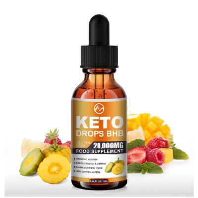 Cina Factory Custom Private Label 30ml Keto Diet Drops Fat Burner Keto Supplier Natural Keto Weight Loss in vendita