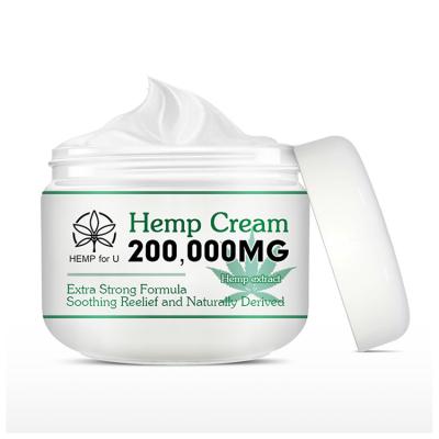 China Wholesale Amazon Hot Sale Hemp Body Cream 100% Natural Muscle Pain Relief Hemp Cream for sale