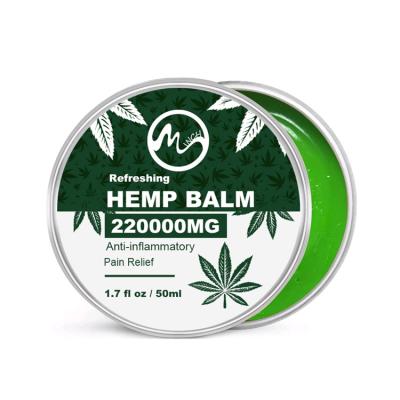 China Minch Skincare Hemp Pain Relief Rich In Vitamin E Back Joint Head Body Anti-inflammatory Hemp Balm for sale