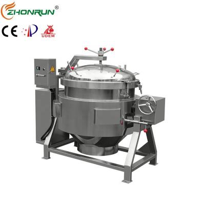 China High pressure cooking kettle zongzi meat processing plants commercial full stainless steel processing machine for sale