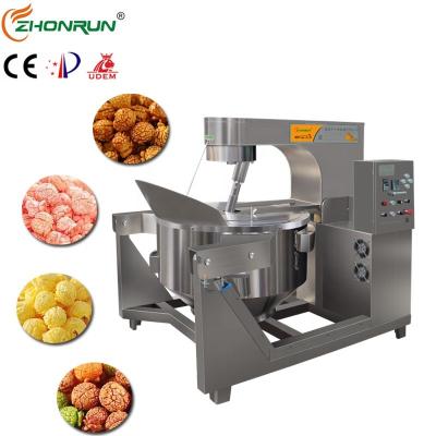 China Quickly Make Popcorn High Production Caramel Popcorn Machine Automatic Stainless Steel Gas Heating Popcorn Machine for sale