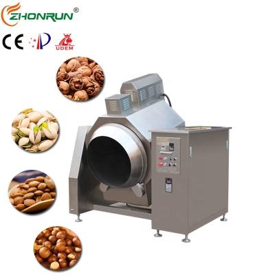 China Easy Operation Stainless Cashew Frying Machine Roaster Peanut Almond Cashew Roasting Machine for sale