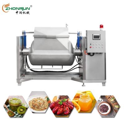 China 2021 New High Efficiency Heavy Duty Horizontal Cooking Machine Fruit Jam Making Machine for sale