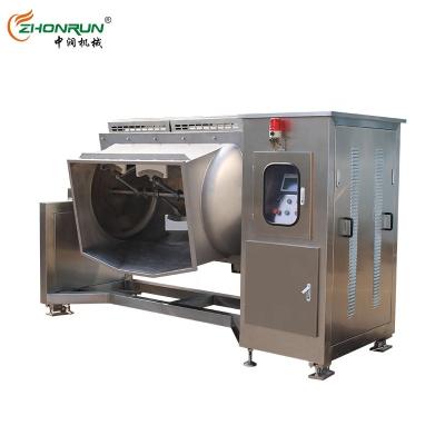 China Hot Selling High Efficiency Industry Horizontal Jam Dough Vacuum Cooker Horizontal Vacuum Cooking Mixer Machine for sale