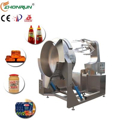 China Easy Operation Mixer Machine Double Planetary Large Capacity Chili Sauce Curry Paste Sauce Making Machine for sale